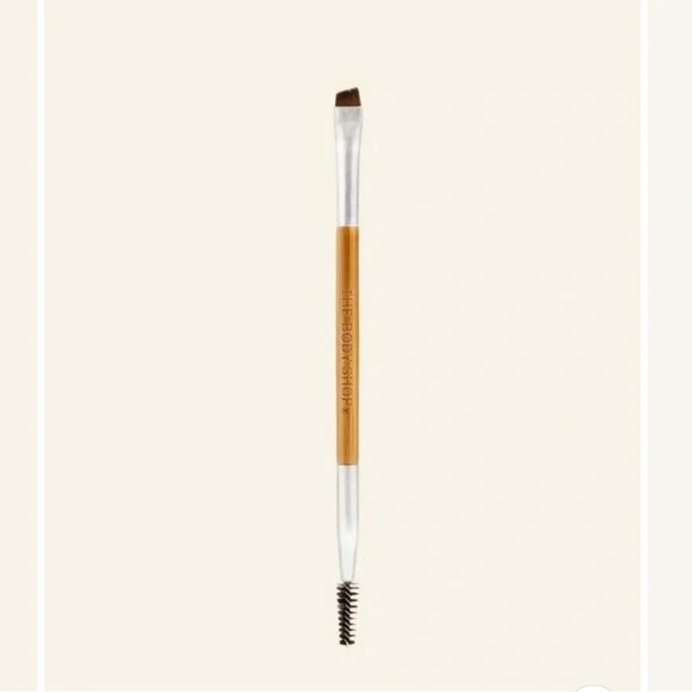3/$22🩶  The Body Shop Eyebrow Duo Brush NEW In Box Makeup Brush Vegan